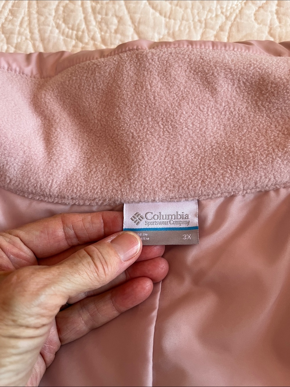 NWT Columbia Quilted Fleece Panel Vest Women's 3X Pink UPF Active Outdoors Gift - Picture 7 of 13